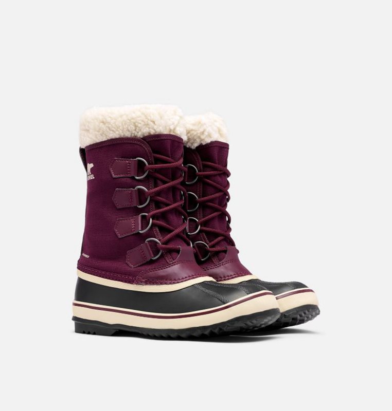 Womens Snow Boots Purple/Black - Sorel Winter Carnival™ Low - 379-AYWJCQ